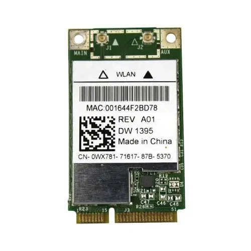 WX781 Dell Wireless 1395 802.11G Internal Card Network Adapter PCI Express Mini Card