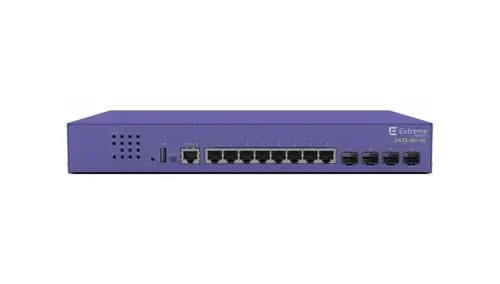 X435-8P-2T-W Extreme Networks X435 8-port Switch with 2 x 802.3bt Type 4 uplink ports