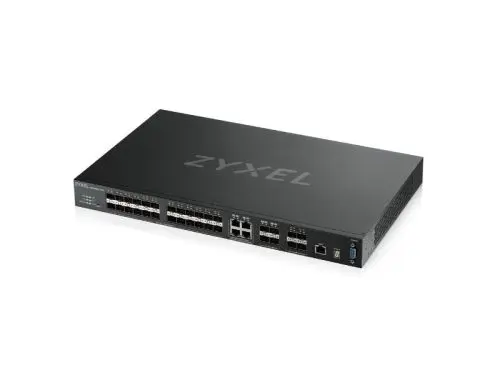 XGS4600-32F ZyXEL 24 x Ports 10/100/1000Base-T + 4 x Combo SFP+ Ports + 4 x SFP+ Ports Layer 3 Managed 1U Rack-mountable Gigabit Ethernet Network Switch