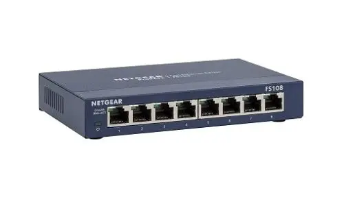 XS708E-100NES Netgear Prosafe XS708E 8 x RJ-45 Ports 10GBase-T + 1 x Combo SFP+ Port Layer 2 Managed Gigabit Ethernet Network Switch